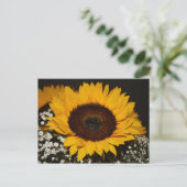 Zonnebloem Briefkaart (Staand voorkant)