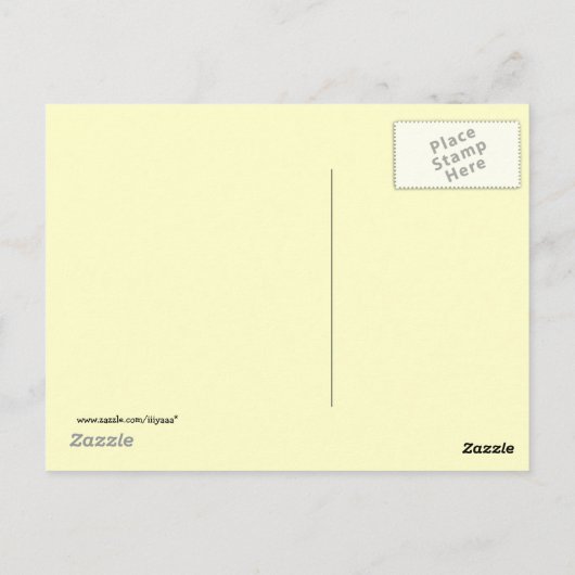 Zonnebloem Briefkaart (Achterkant)