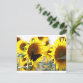 Zonnebloem Briefkaart (Staand voorkant)