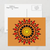 Zonnebloem... Briefkaart (Voorkant / Achterkant)