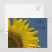 Zonnebloem Briefkaart (Voorkant / Achterkant)