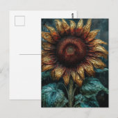 Zonnebloem Briefkaart (Voorkant / Achterkant)