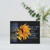 Zonnebloem Briefkaart (Staand voorkant)