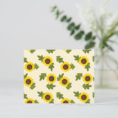 Zonnebloem Briefkaart (Staand voorkant)