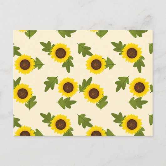 Zonnebloem Briefkaart (Voorkant)