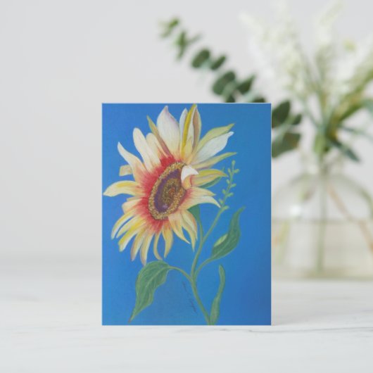 Zonnebloem Briefkaart (Staand voorkant)