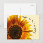 Zonnebloem Briefkaart (Voorkant / Achterkant)