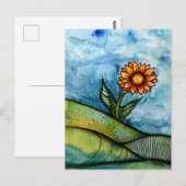 Zonnebloem Briefkaart (Voorkant / Achterkant)