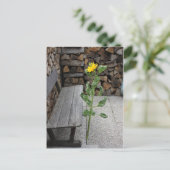 Zonnebloem Briefkaart (Staand voorkant)