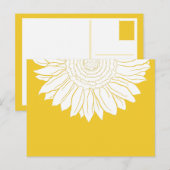 zonnebloem briefkaart (Voorkant / Achterkant)