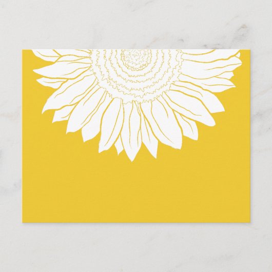 zonnebloem briefkaart (Voorkant)