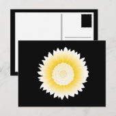 zonnebloem briefkaart (Voorkant / Achterkant)