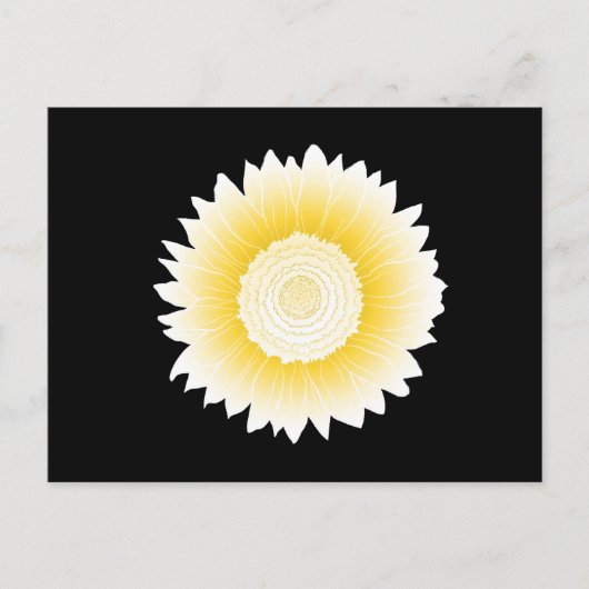zonnebloem briefkaart (Voorkant)