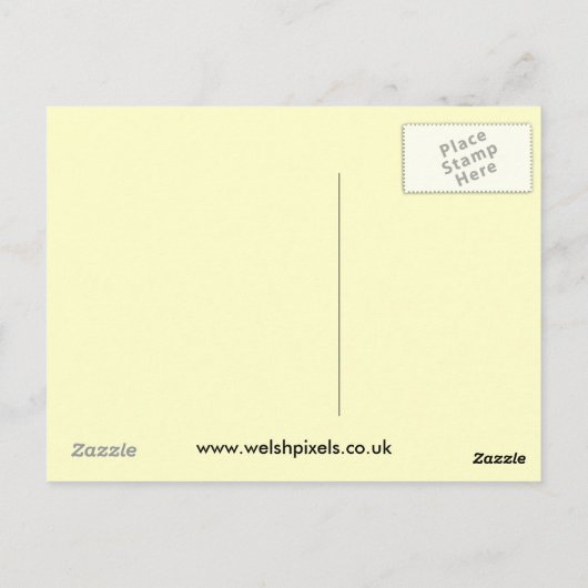 Zonnebloem Briefkaart (Achterkant)