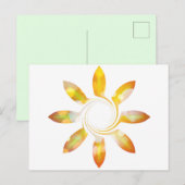 Zonnebloem Briefkaart (Voorkant / Achterkant)