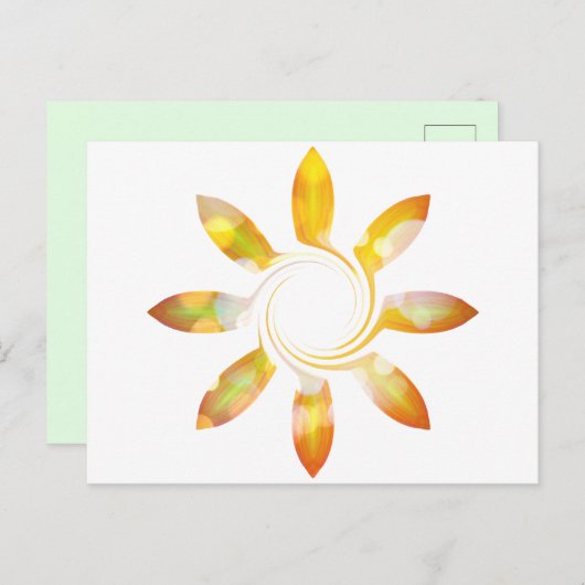 Zonnebloem Briefkaart (Voorkant / Achterkant)