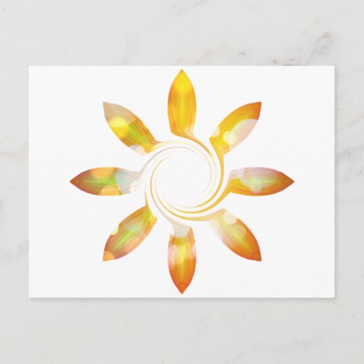 Zonnebloem Briefkaart (Voorkant)