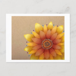 Zonnebloem briefkaart