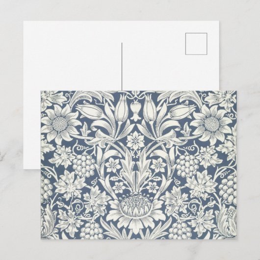 Zonnebloem Briefkaart (van William Morris) (Voorkant / Achterkant)
