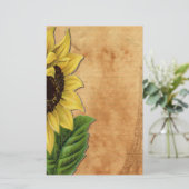 Zonnebloem Briefpapier (Staand voorkant)