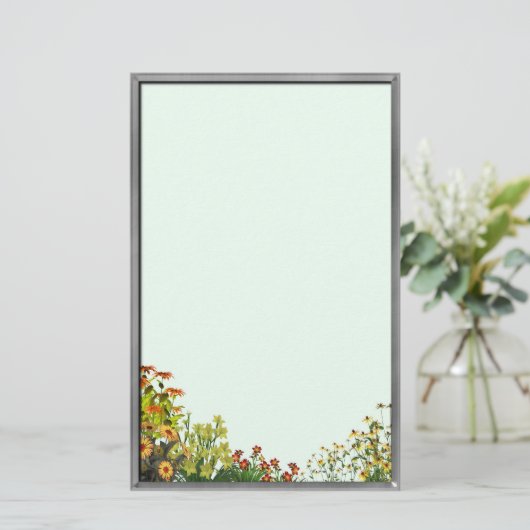 Zonnebloem Briefpapier (Staand voorkant)