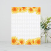 Zonnebloem Briefpapier (Staand voorkant)