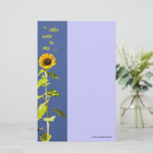 Zonnebloem Briefpapier (Staand voorkant)