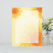 Zonnebloem Briefpapier (Staand voorkant)
