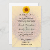 Zonnebloem Briefpapier Floral Spring Kaart (Voorkant / Achterkant)