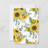 Zonnebloem, Briefpapier, gepersonaliseerd Kaart (Achterkant)