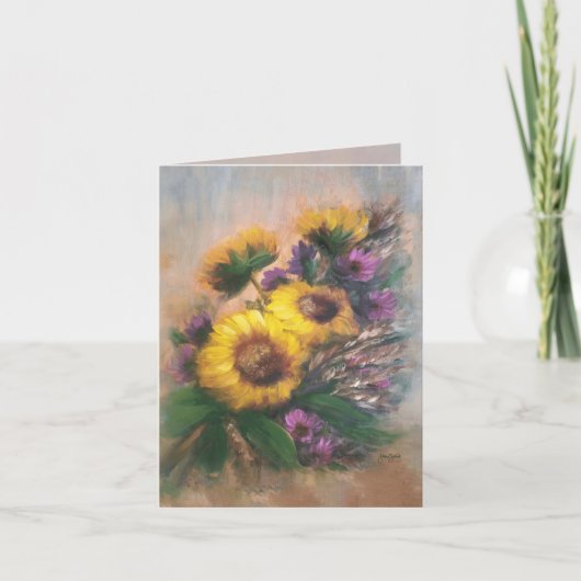 Zonnebloem Bries 4 x 5.6 Kaart (Voorkant)