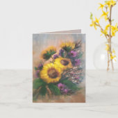 Zonnebloem Bries 4 x 5.6 Kaart (Gele Bloem)
