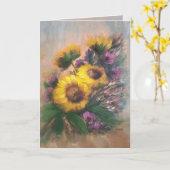 Zonnebloem Bries 5X7 Kaart (Gele Bloem)