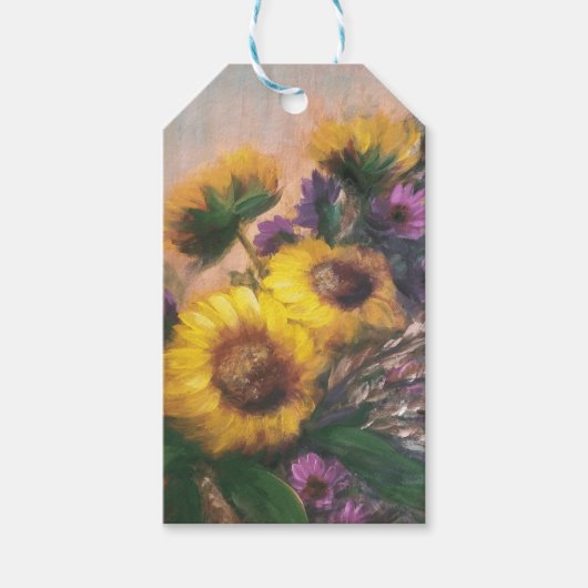 Zonnebloem Bries cadeaukaart Cadeaulabel (Voorkant)