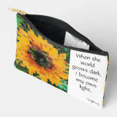 Zonnebloem Bright Floral Pixel Art Etui (Open)