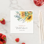 Zonnebloem Bruidsdouche Servet (Insitu)