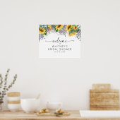 Zonnebloem Bruidsfeest, Bruidsfeest welkom  Poster (Keuken)