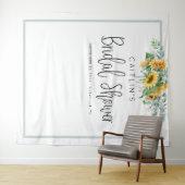 Zonnebloem Bruidsfeest Fotohokje Achtergrond Wandkleed (In Situ (horizontaal))