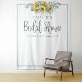 Zonnebloem Bruidsfeest Fotohokje Achtergrond Wandkleed (In situ)