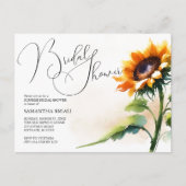 Zonnebloem Bruidsfeest Uitnodigingen (Voorkant)