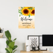 Zonnebloem Bruidsontbijt Welkom Poster (Thuiskantoor)