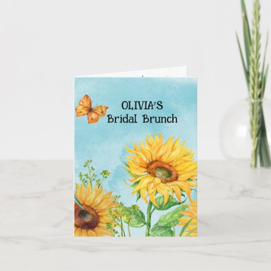 ZONNEBLOEM BRUIDSSCHOOL GEKREUKELDE UITNODIGING (Voorkant)