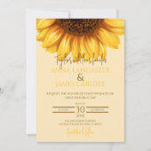 Zonnebloem bruiloft Bloemen bruiloft Kaart (Voorkant)