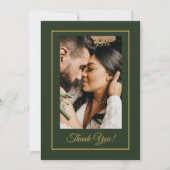 Zonnebloem bruiloft bos groen dank u kaart (Voorkant)