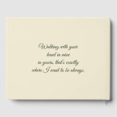 Zonnebloem Bruiloft Bos Groen en Goud Gastenboek (Achterkant)