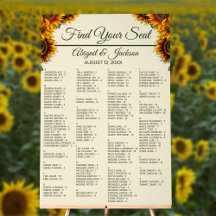 Zonnebloem Bruiloft Bos Groene Zitkaart