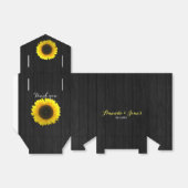 Zonnebloem bruiloft gunst doos bedankdoosjes (Uitgevouwen)