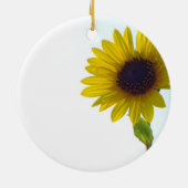 Zonnebloem  bruiloft keramisch ornament (Achterkant)