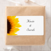 Zonnebloem bruiloft labels (Insitu)