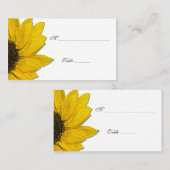 Zonnebloem bruiloft of speciale gelegenheid Plaats Plaatskaartje (Voorkant / Achterkant)